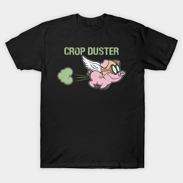 crop dusting flying pig T-Shirt by CoySoup